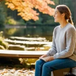 수영강사 업무 스트레스 관리법 - **A Serene Moment of Self-Care for a Swimming Instructor**
A female swimming instructor in her l...